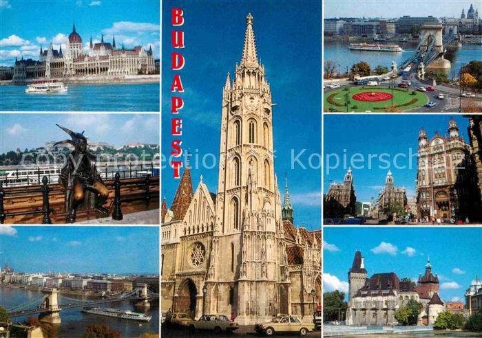 Budapest Kathedrale Bruecke Denkmal Schloss