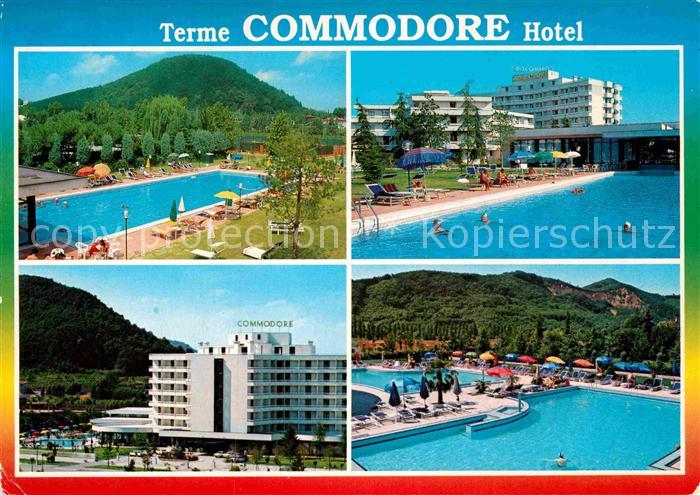 Montegrotto Terme Hotel Commodore Schwimmbad Aussenansicht