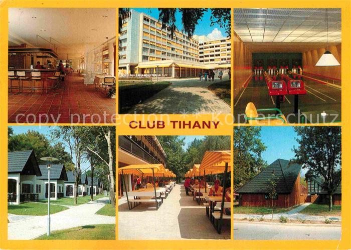 Tihany Clubhotel Kegelbahn Terrasse Bar Teilansicht