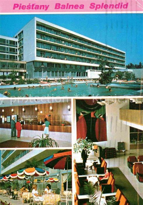 Piestany Hotel Balnea Splendid Schwimmbad Rezeption Lobby Terrasse