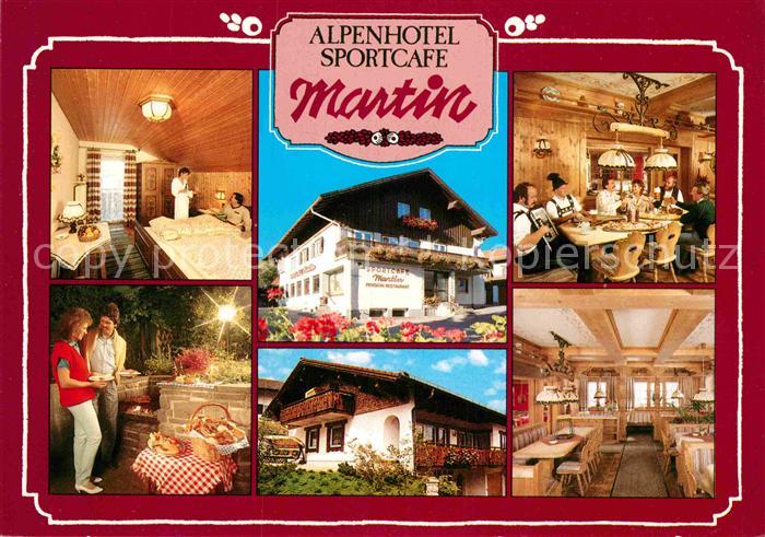 Nesselwang Alpengasthof SportCafe Martin Doppelzimmer Gaststube