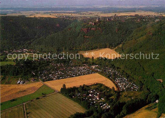 Nideggen Eifel Fliegeraufnahme Campingplatz Hetzingen