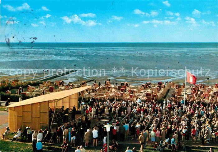 Cuxhaven Duhnen Nordseebad Kurkonzert auf der Promenade