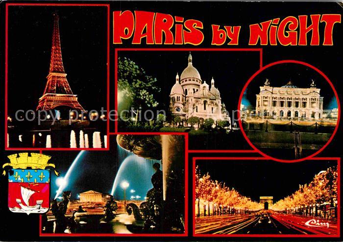 Paris Stadtansichten bei Nacht