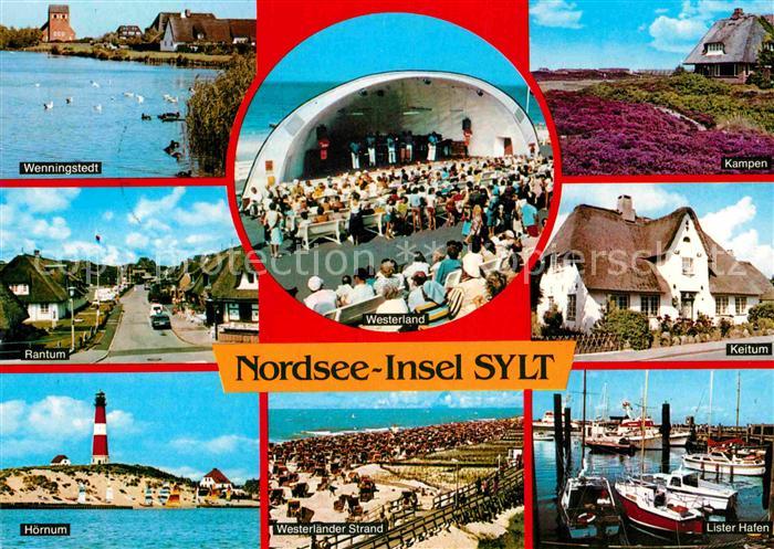 Sylt Wenningstedt Rantum Hoernum Westerland Lister Hafen Kampen