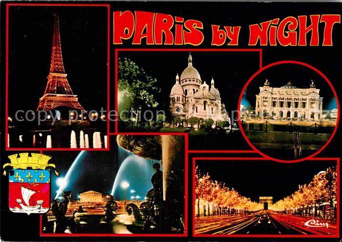 Paris Stadtansichten bei Nacht