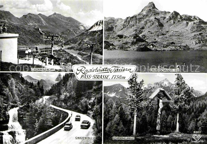 Radstaedter Tauern Gruenwaldkopf Gnadenfall Kehrbuehelkreuz Krummbachschnabel Se