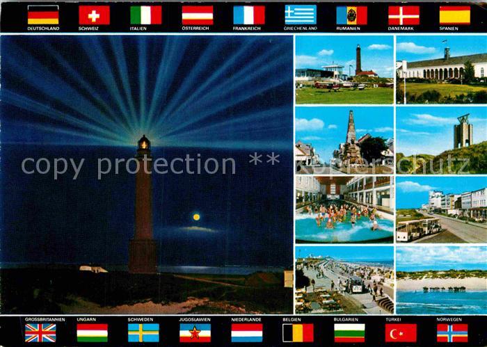 Norderney Nordseebad Leuchtturm Meerwasser Hallenbad Strand Kurhaus