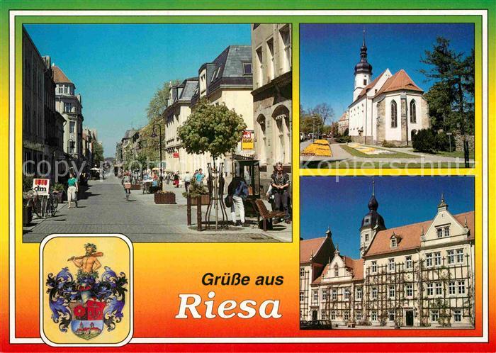 Riesa Sachsen Boulevard Klosterkirche Rathaus