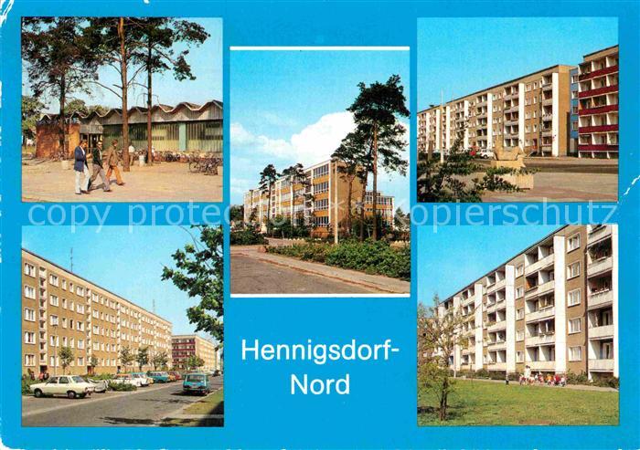 Hennigsdorf Kaufhalle Schule Hradecker Strasse Rigarer Strasse Strasse der Freun