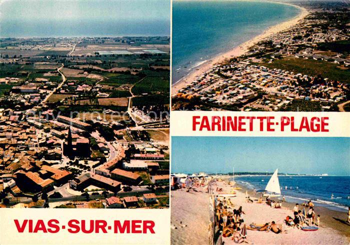 Vias-sur-Mer Fliegeraufnahme Farinette Plage