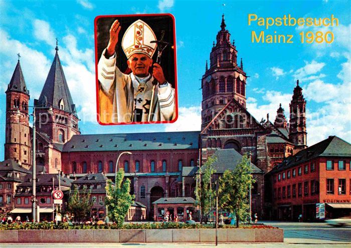 Mainz Rhein Dom Papstbesuch 1980