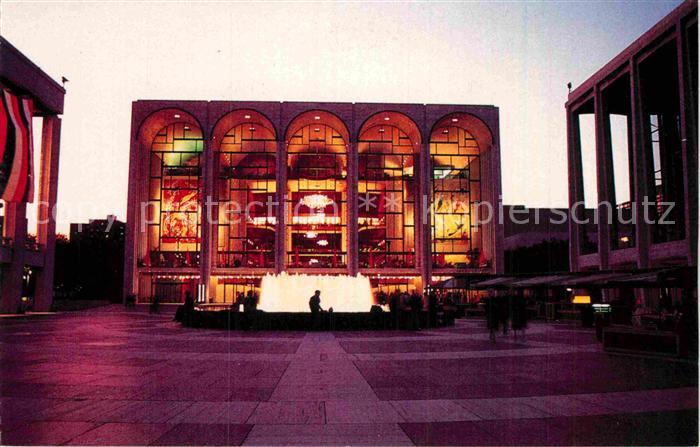 New York City Lincoln Center for the Performing Arts Fountain at night