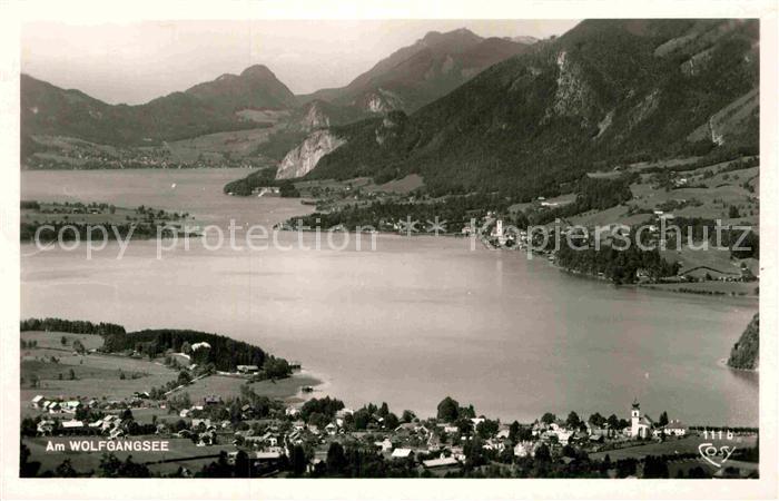 St Wolfgang Salzkammergut Panorama Wolfgangsee Strobl St Gilgen Fliegeraufnahme