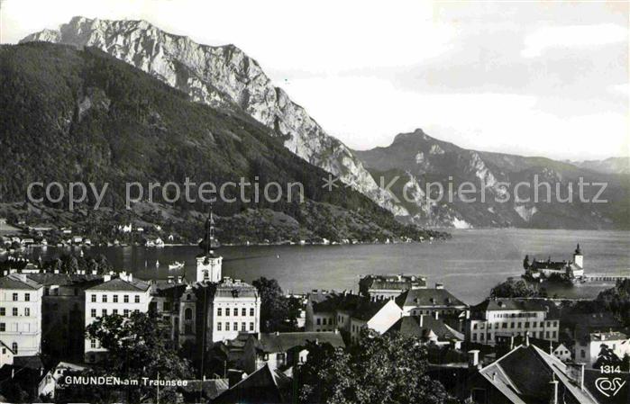 Gmunden Salzkammergut Panorama Traunsee mit Grünberg Schlafen