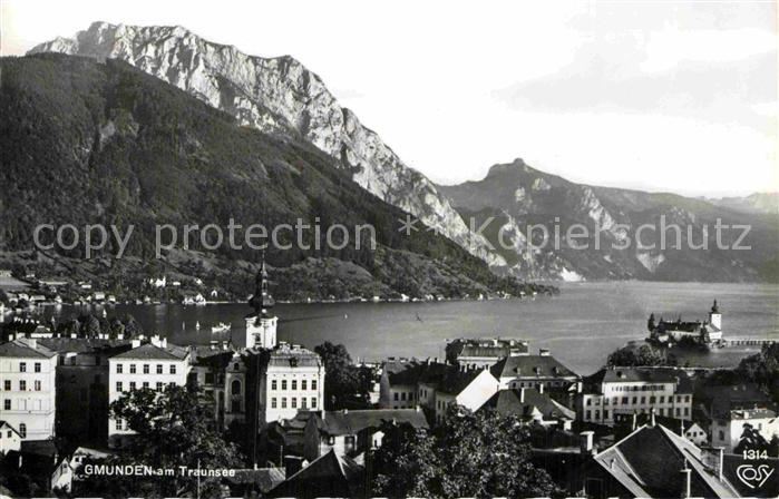 Gmunden Salzkammergut Panorama Traunsee Gruenberg Schlafende Griechin Alpen