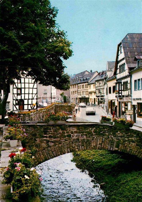 Bad Muenstereifel Partie an der Erft Steinbruecke