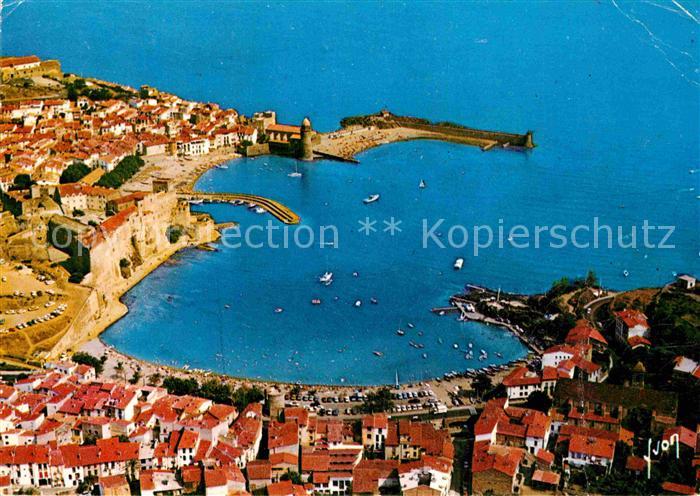 Collioure Le port vue aerienne Collection Couleurs et Lumiere de France