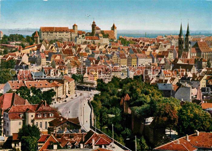 NueRNBERG  CITY Blick zur Burg und Sebalduskirche