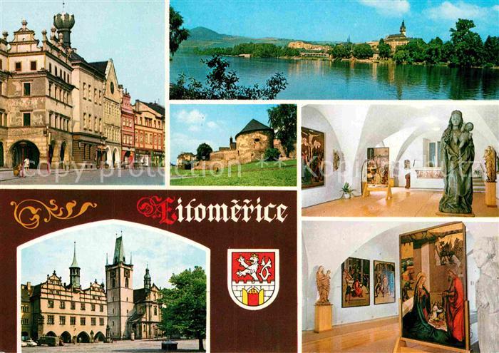 Litomerice Leitmeritz Nordboehmen Namesti Pohled od Labe Stare opevneni Galerie