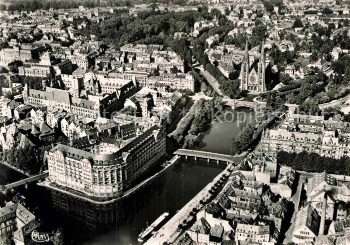 Strasbourg Alsace Esca Eglise Saint Paul vue aerienne