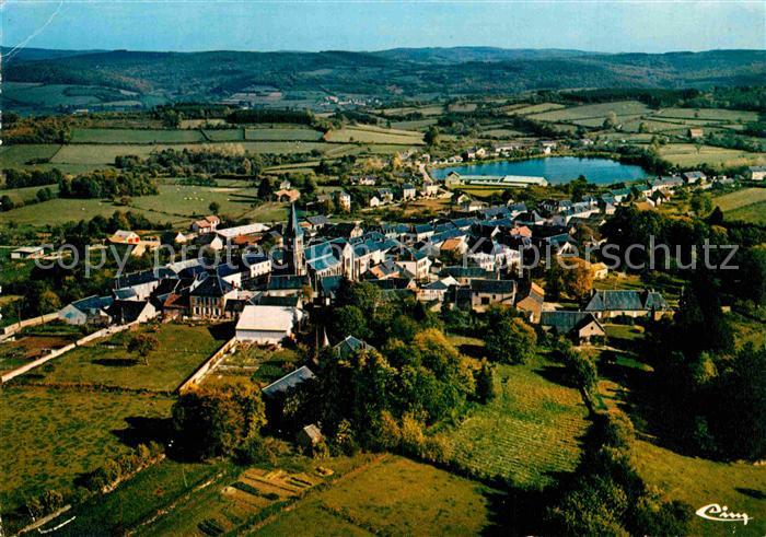 Ouroux-en-Morvan Vue generale aerienne