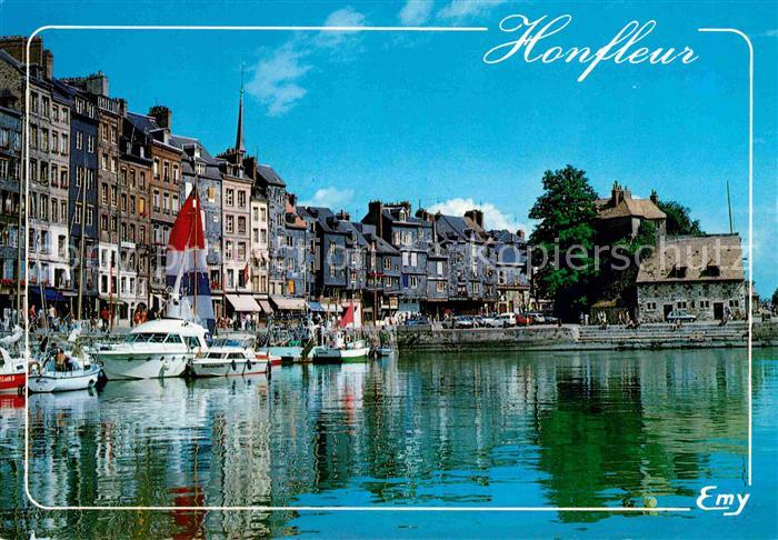Honfleur Le vieux bassin Quai Sainte Catherine la Lieutenance