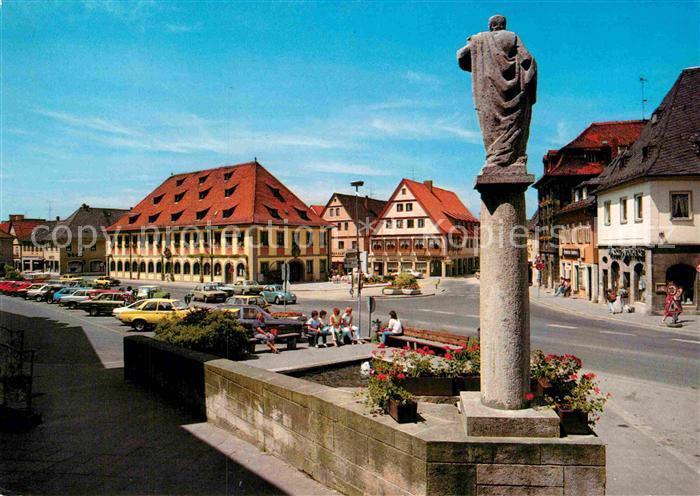 Lichtenfels Bayern Brunnen Statue Hauptstrasse