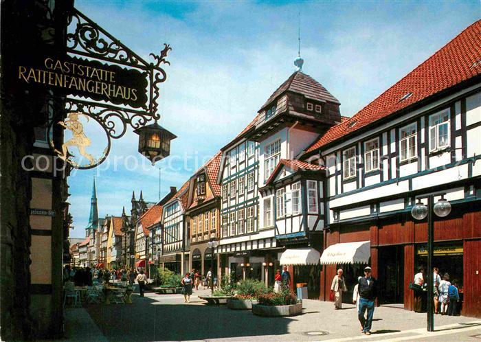 Hameln Weser Osterstrasse Gaststaette Rattenfaengerhaus Fachwerkhaeuser