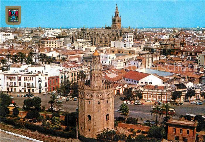 Sevilla Andalucia Torre del Oro y Catedral