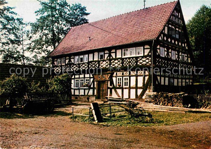 Ilbeshausen-Hochwaldhausen Teufelsmuehle Fachwerkhaus Vogelsgebirge