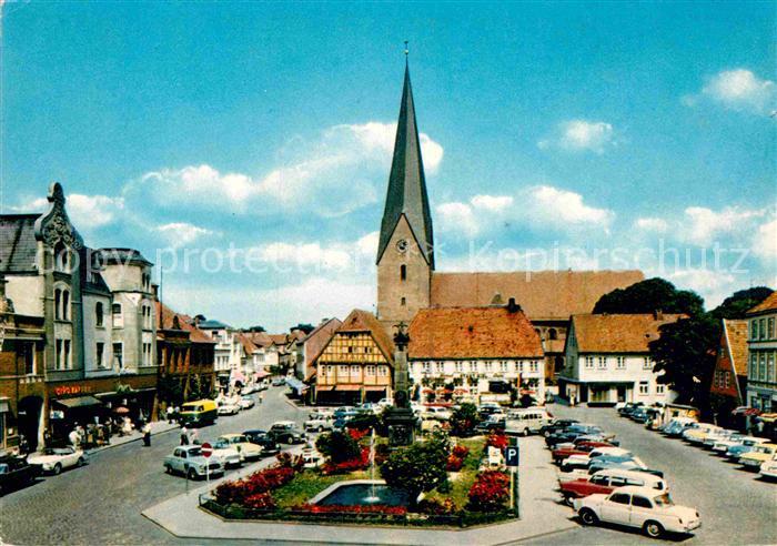Eutin Schleswig-Holstein Markt mit Kirche Rosentadt
