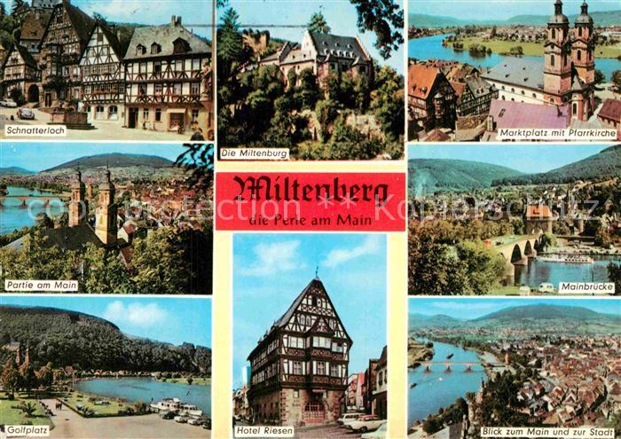 Miltenberg Main Schnatterloch Kirche Golfplatz Miltenburg Pfarrkirche Mainbrueck