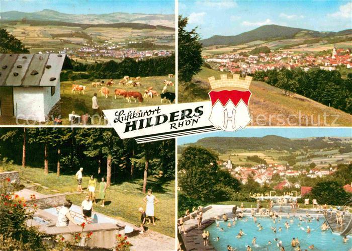 Hilders Rhoen Panorama Luftkurort Freibad Kuranlagen Wappen