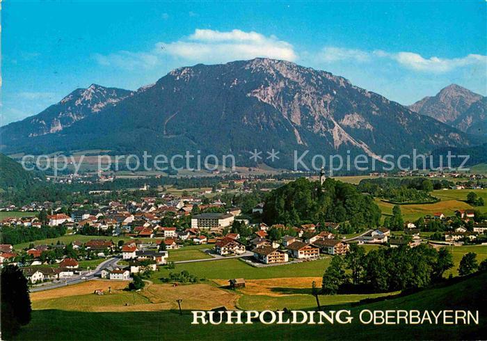 Ruhpolding Bayern Panorama mit Bayerischen Alpen