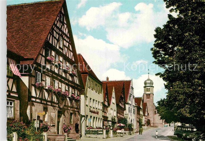 Langenburg Wuerttemberg Innenstadt Luftkurort Kirche