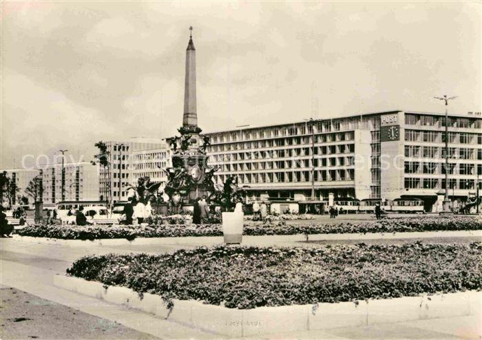 LEIPZIG Sachsen Hauptpostamt am Karl Marx Platz Messestadt
