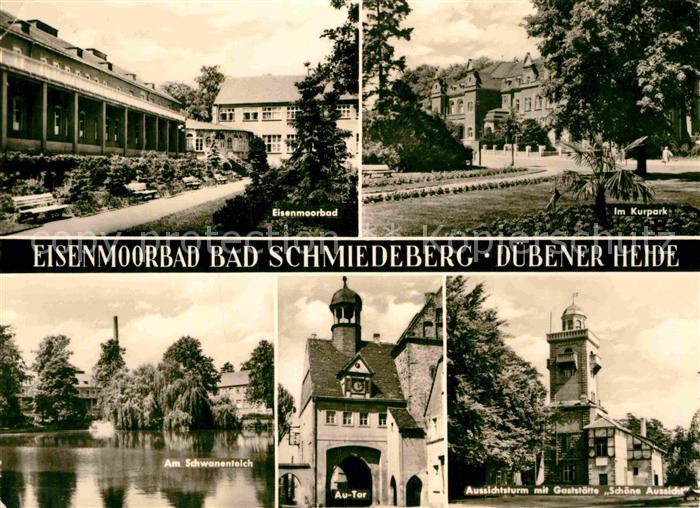 Bad Schmiedeberg Eisenmoorbad Kurpark Schwanenteich Au Tor Aussichtsturm Gaststa