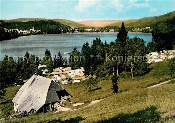 Titisee Seehaeusle mit Campingplatz Schwarzwald