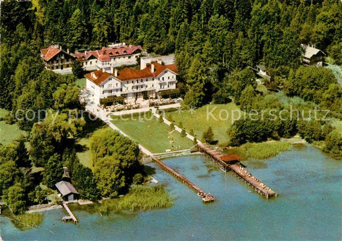 Prien Chiemsee Kneippkurhaus Strandhotel Sanatorium Fliegeraufnahme