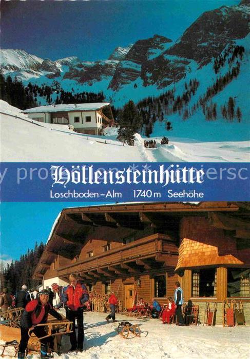 Lanersbach Hoellensteinhuette Loschbodenalm Wintersportplatz Alpen