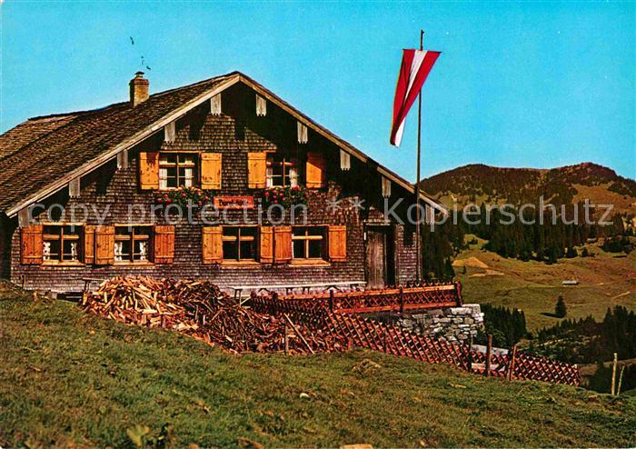 Balderschwang Burgl Huette am Feuerstaetterkopf Allgaeuer Alpen