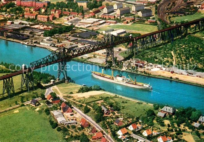 Rendsburg Schleswig-Holstein Hochbruecke Nord Ostsee Kanal Schwebefaehre Flieger