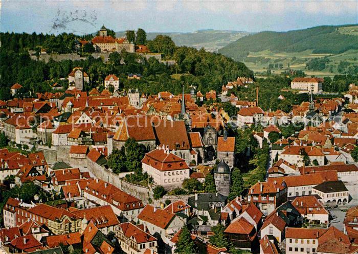 Kronach Oberfranken mit Feste Rosenberg