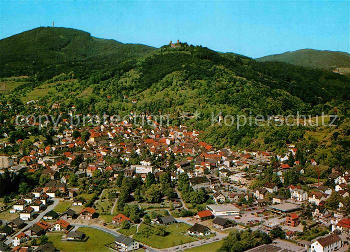 Auerbach Bergstrasse Luftkurort Fliegeraufnahme