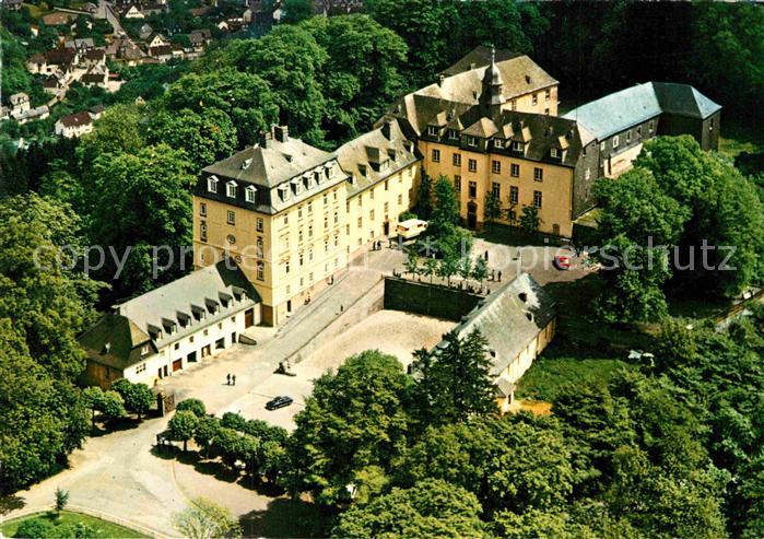 Bad Laasphe Schloss Wittgenstein im Wittgensteiner Land Fliegeraufnahme