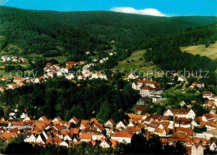 Bad Orb Teilansicht Kurort mit Blick ins Haseltal Spessart