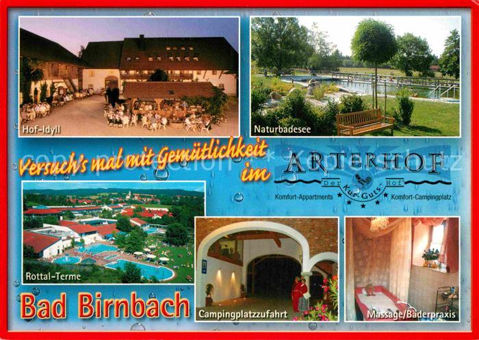 Bad Birnbach Arterhof Kurgutshof Naturbadesee Rottaltherme Camping Massage Baede