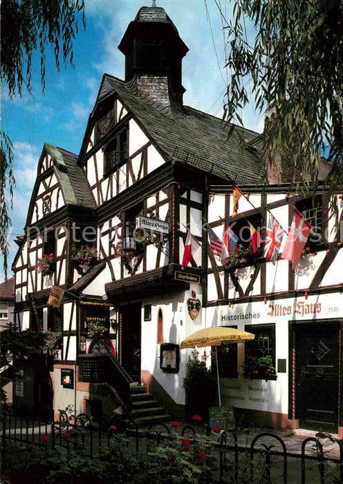 Assmannshausen Historisches Altes Haus Gaststaette Fachwerkhaus