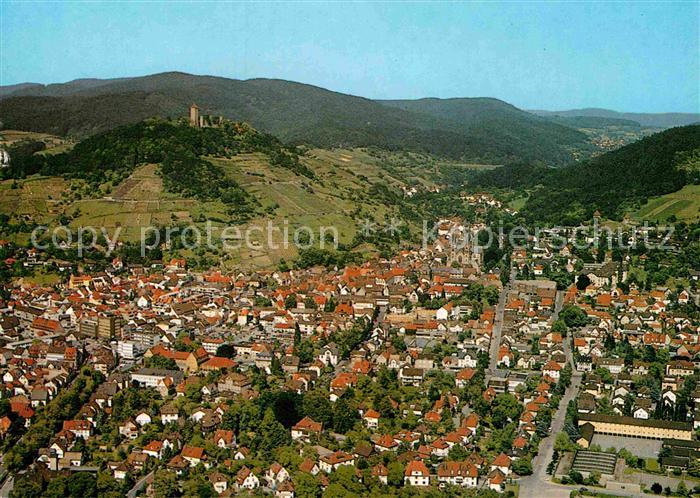 Heppenheim Bergstrasse Teilansicht Luftkurort Fliegeraufnahme